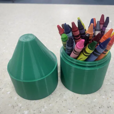 Hộp Đựng Bút Sáp Hình Bút Sáp