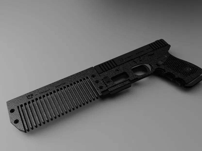 Lược Chải Tóc Hình Glock Độc Đáo - Image 1