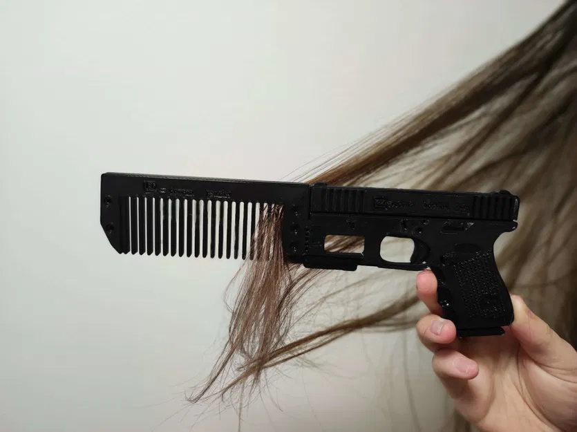 Lược Chải Tóc Hình Glock Độc Đáo - Image 2