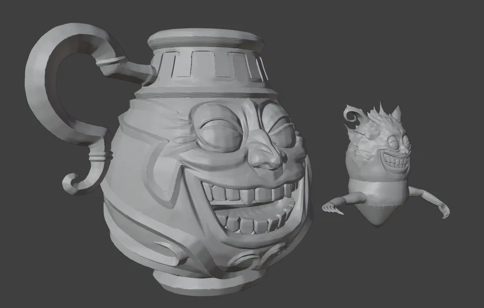 Chậu Tham Lam (Pot of Greed) - Mô hình 3D - Image 2