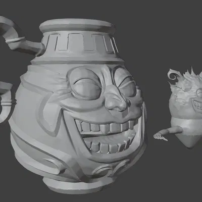 Chậu Tham Lam (Pot of Greed) - Mô hình 3D