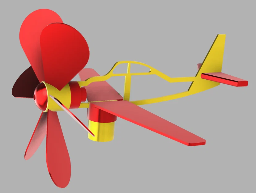 Chong chóng Máy bay - Flugzeug Windspiel - Image 2