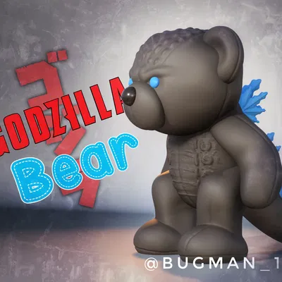 Gấu Godzilla - Mô Hình 3D