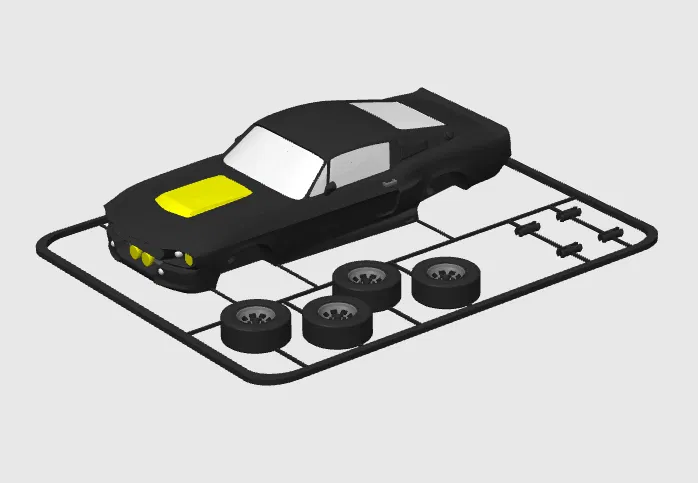 Mô Hình Mustang Shelby GT500 - Kit Card - Image 1