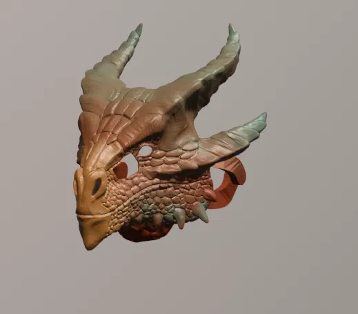 Mặt Nạ Rồng Đồng D&D - Image 1