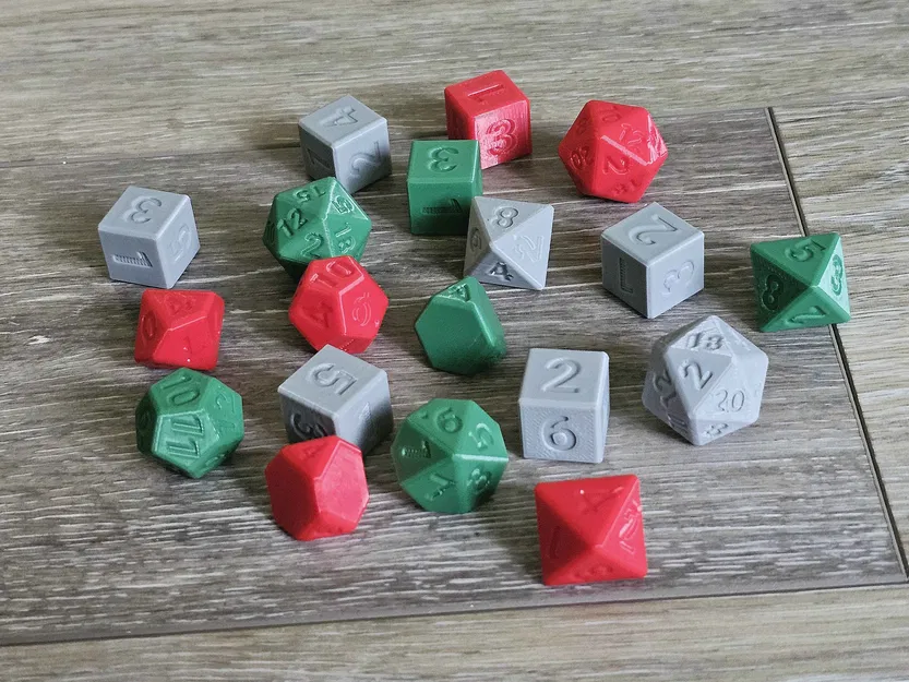 Bộ Dice Đa Diện In 3D - Image 1