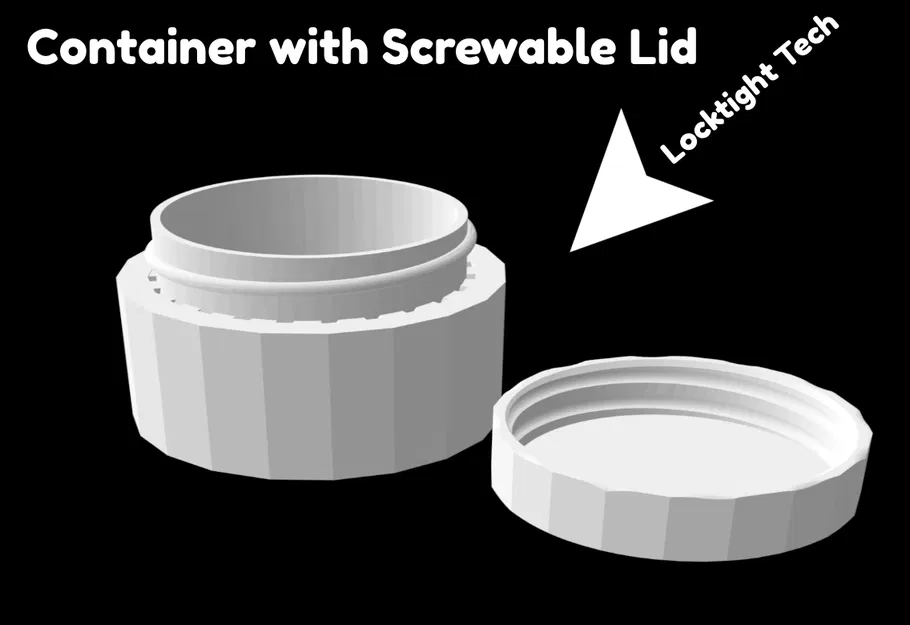 Hộp Đựng Có Nắp Vặn - Image 2