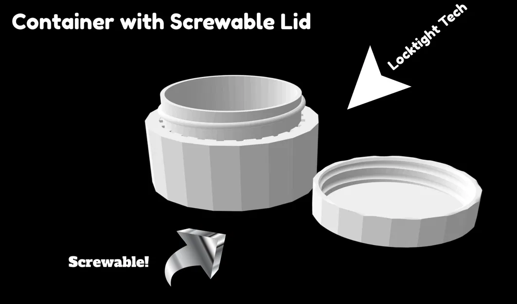 Hộp Đựng Có Nắp Vặn - Image 4