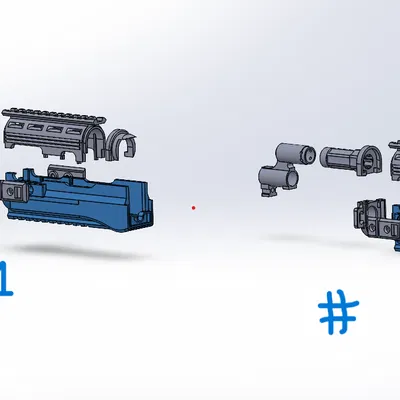 Ốp Tay Cầm AK-47 Airsoft Phiên Bản M-LOK