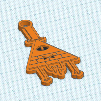 Bill Cipher Móc Khóa Gravity Falls