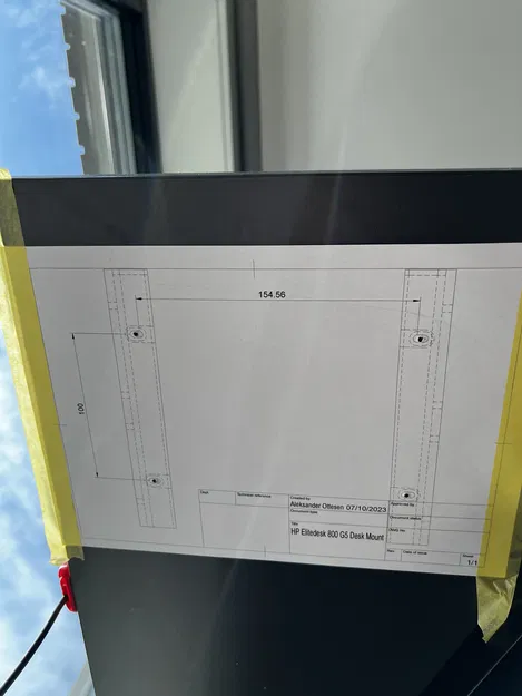 Đế Gắn HP EliteDesk Mini 800 G5 Dưới Gầm Bàn (Có thể dùng cho các mẫu G khác) - Image 6