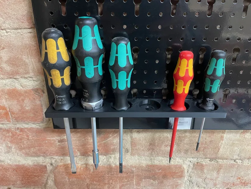 Giá đỡ 6 tua vít Wera cho bảng treo đồ Arebos - Image 1