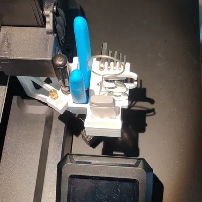 Kệ Giữ Dụng Cụ Cho Ender-3 V3 SE/KE (Không Cần Support) - Thêm Nhiều Đầu Phun