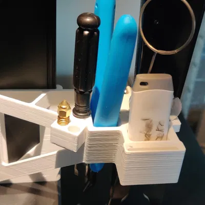 Kệ Giữ Dụng Cụ Cho Ender-3 V3 SE/KE (Không Cần Support) - Thêm Nhiều Đầu Phun