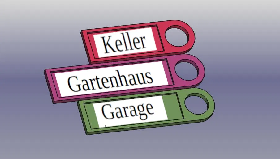 Móc Khóa DYMO Dài 12x30, 40 hoặc 50mm - Image 1