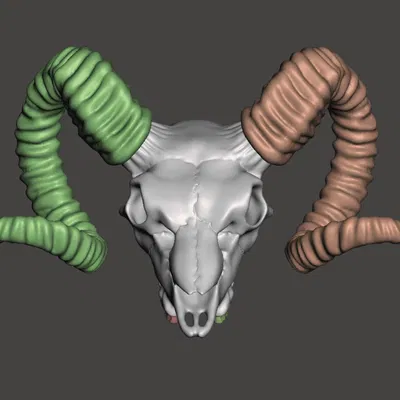 Mặt dây chuyền hình đầu lâu dê