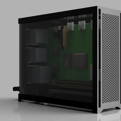 Vỏ Case Raspberry Pi 4B Kiểu Corsair 4000D (RPi 4B)
