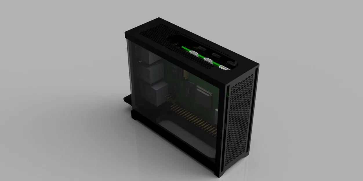 Vỏ Case Raspberry Pi 4B Kiểu Corsair 4000D (RPi 4B) - Image 2