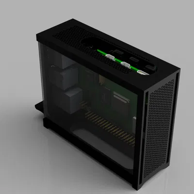 Vỏ Case Raspberry Pi 4B Kiểu Corsair 4000D (RPi 4B)