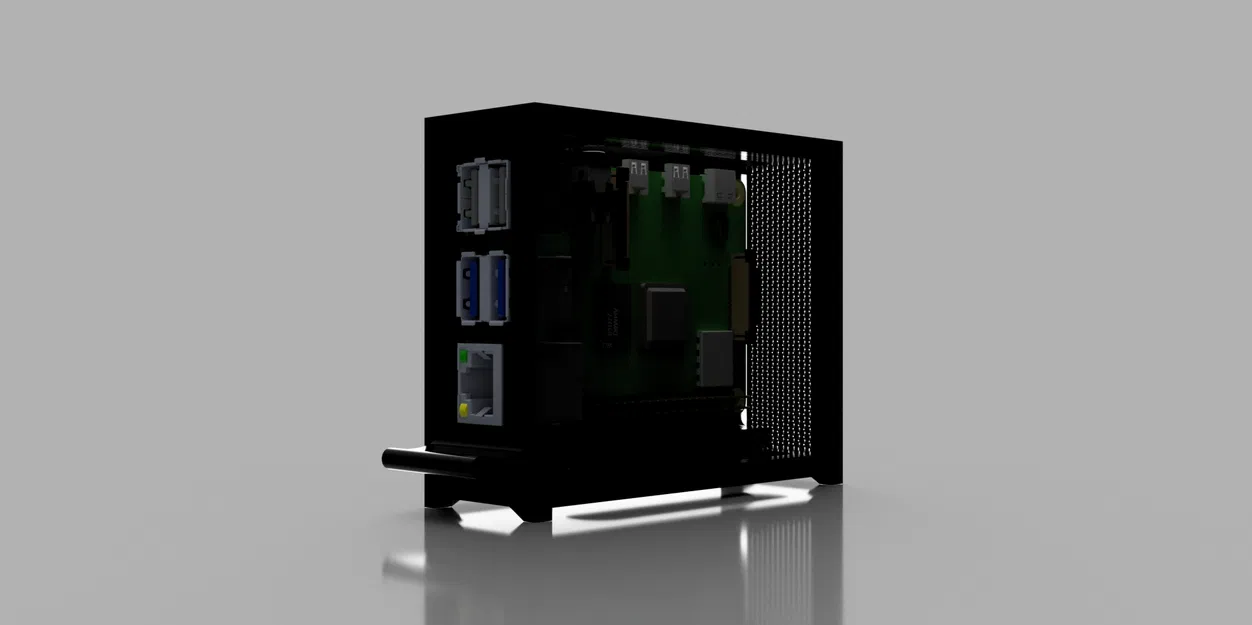 Vỏ Case Raspberry Pi 4B Kiểu Corsair 4000D (RPi 4B) - Image 3