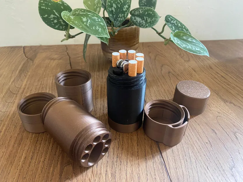 Hộp đựng thuốc lá kèm bật lửa V4 MỚI!! - Image 4