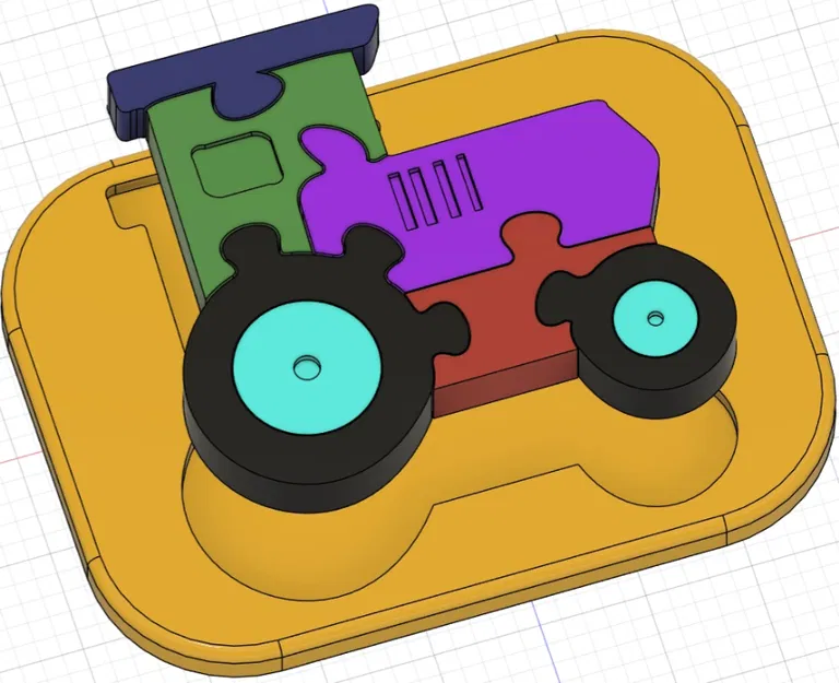 Máy Kéo - Xếp Hình Cho Bé - Image 3