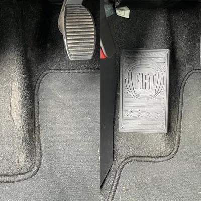 Chỗ để chân cho xe Fiat 500 có logo