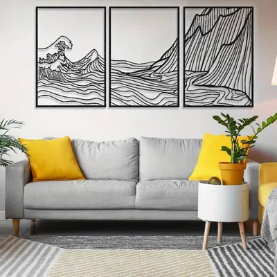 Tranh Treo Tường Sóng Núi