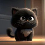 mèo 3D dễ thương