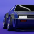 Mô hình Xe DeLorean Thời Gian - Cỗ Máy Thời Gian Huyền Thoại - Thumbnail 4