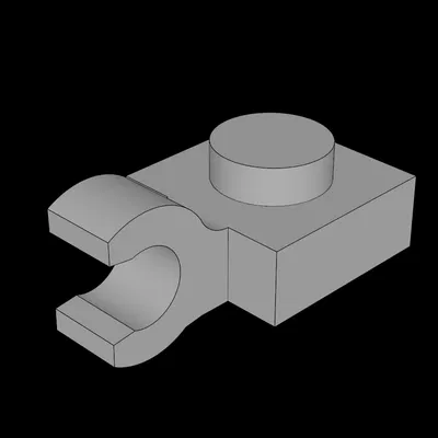 Tấm Lego Tương Thích (61252.dat) 1 x 1 Có Kẹp Ngang (Kẹp C Dày)