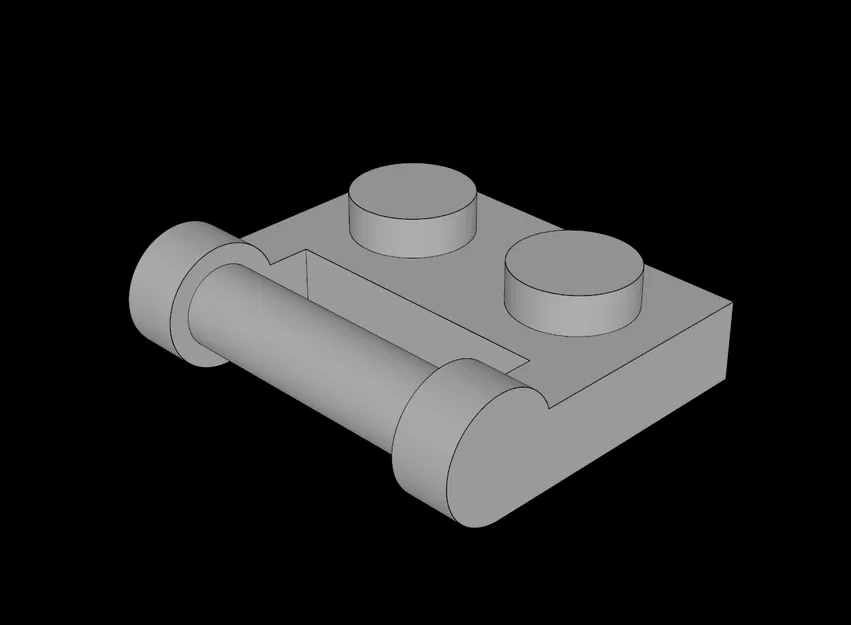 Tấm Lego Tương Thích (48336.dat) 1 x 2 Có Tay Cầm Loại 2 - Image 1
