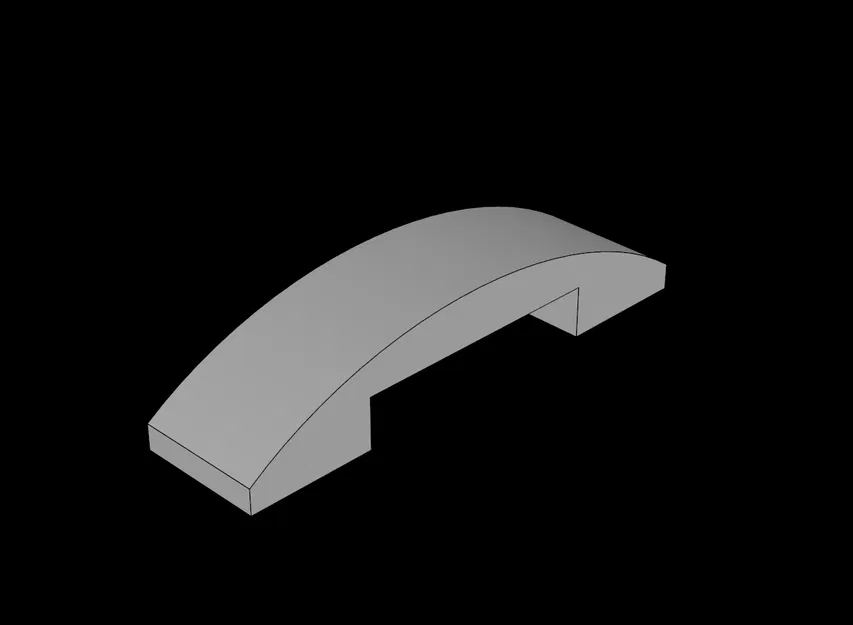 Gạch Dốc Cong Lego Tương Thích 4 x 1 Đôi (93273.dat) - Image 1