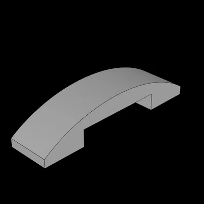 Gạch Dốc Cong Lego Tương Thích 4 x 1 Đôi (93273.dat)