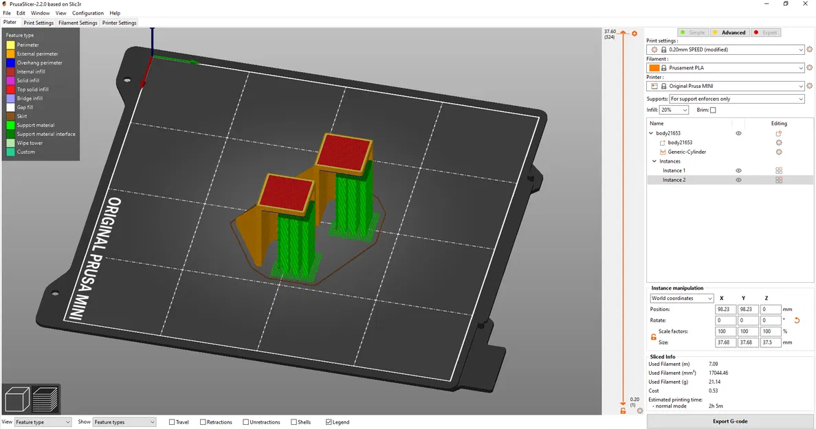 Đế giữ adapter nguồn cho Prusa Mini - Image 7