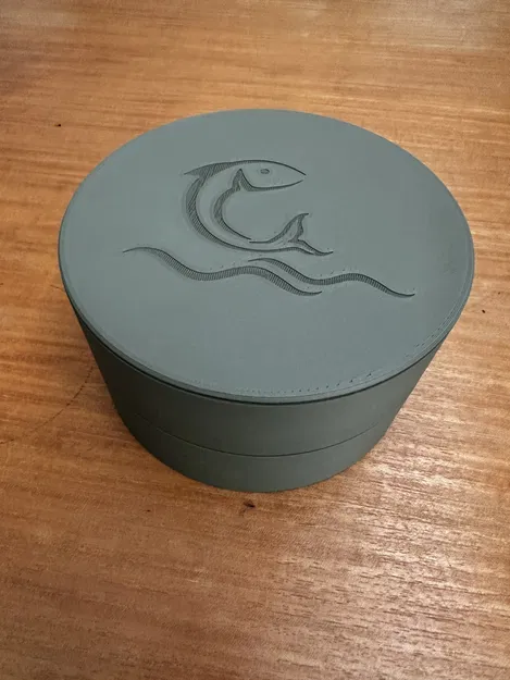 Hộp Câu Cá Tròn Hai Tầng - Image 1