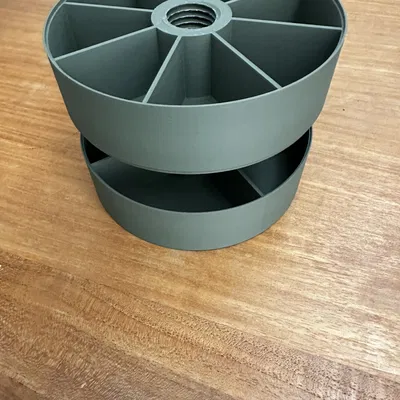 Hộp Câu Cá Tròn Hai Tầng