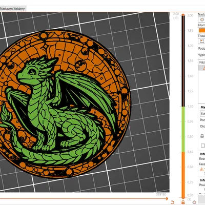Rồng con (ba màu) - Trang trí tường, đế lót ly