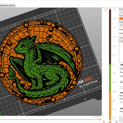 Rồng con (ba màu) - Trang trí tường, đế lót ly
