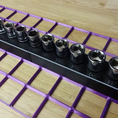 Khay giữ tuýp Gridfinity Neo Tools 8 - 19 mm