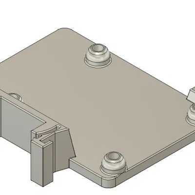 Giá Treo DIN Rail Cho Raspberry Pi 4 / Pi 5 Có Ren Tán Rút M3