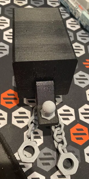 2" Mini Hitch có Lỗ Chốt, Bóng, Đai Ốc & Đai Ốc Xích - Image 1