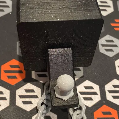 2" Mini Hitch có Lỗ Chốt, Bóng, Đai Ốc & Đai Ốc Xích