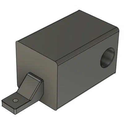 2" Mini Hitch có Lỗ Chốt, Bóng, Đai Ốc & Đai Ốc Xích