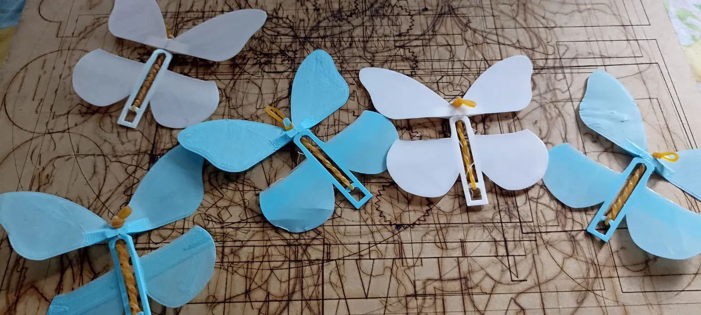 Mô hình 3D Con Bướm Bay - Image 2