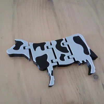 Mô Hình Bò Flexi In Liền Mạch