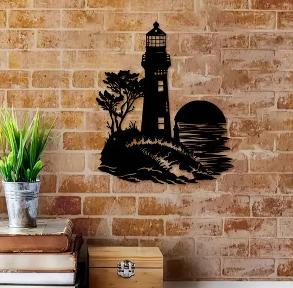Tranh Tường Ngọn Hải Đăng Xinh Xắn - Image 1