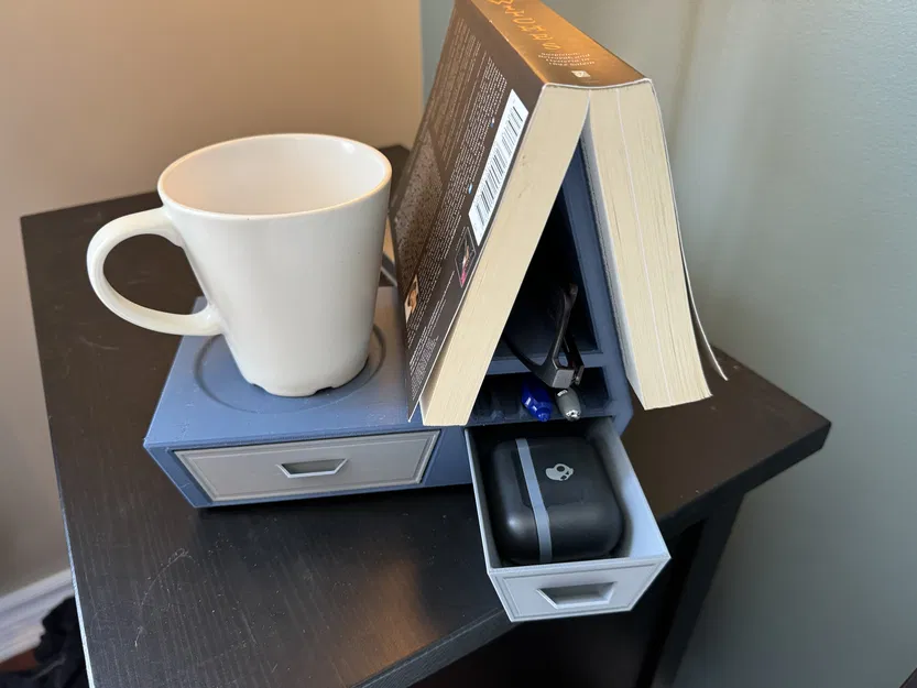 Kệ Sách/Đánh Dấu Trang & Hộp Đựng Đồ Để Bàn Đầu Giường - Image 4