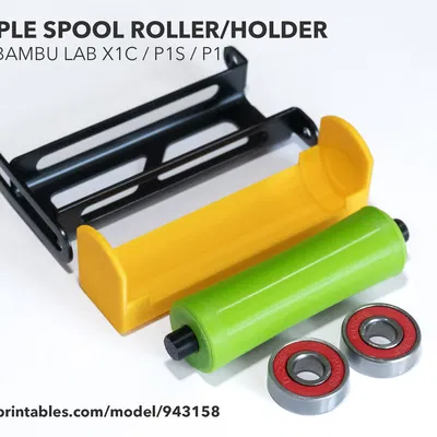 Con Lăn/Giá Đỡ Cuộn Dây Đơn Giản Cho Bambu Lab X1C / P1S / P1P
