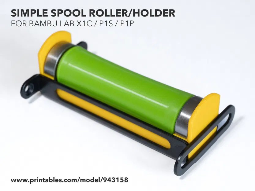 Con Lăn/Giá Đỡ Cuộn Dây Đơn Giản Cho Bambu Lab X1C / P1S / P1P - Image 2